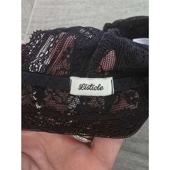 Listicle Lacey Black Bralette Size‎ Small - Picture 7 of 8